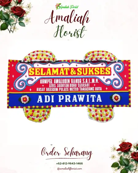 Papan Bunga Ucapan Selamat Sucopangepok